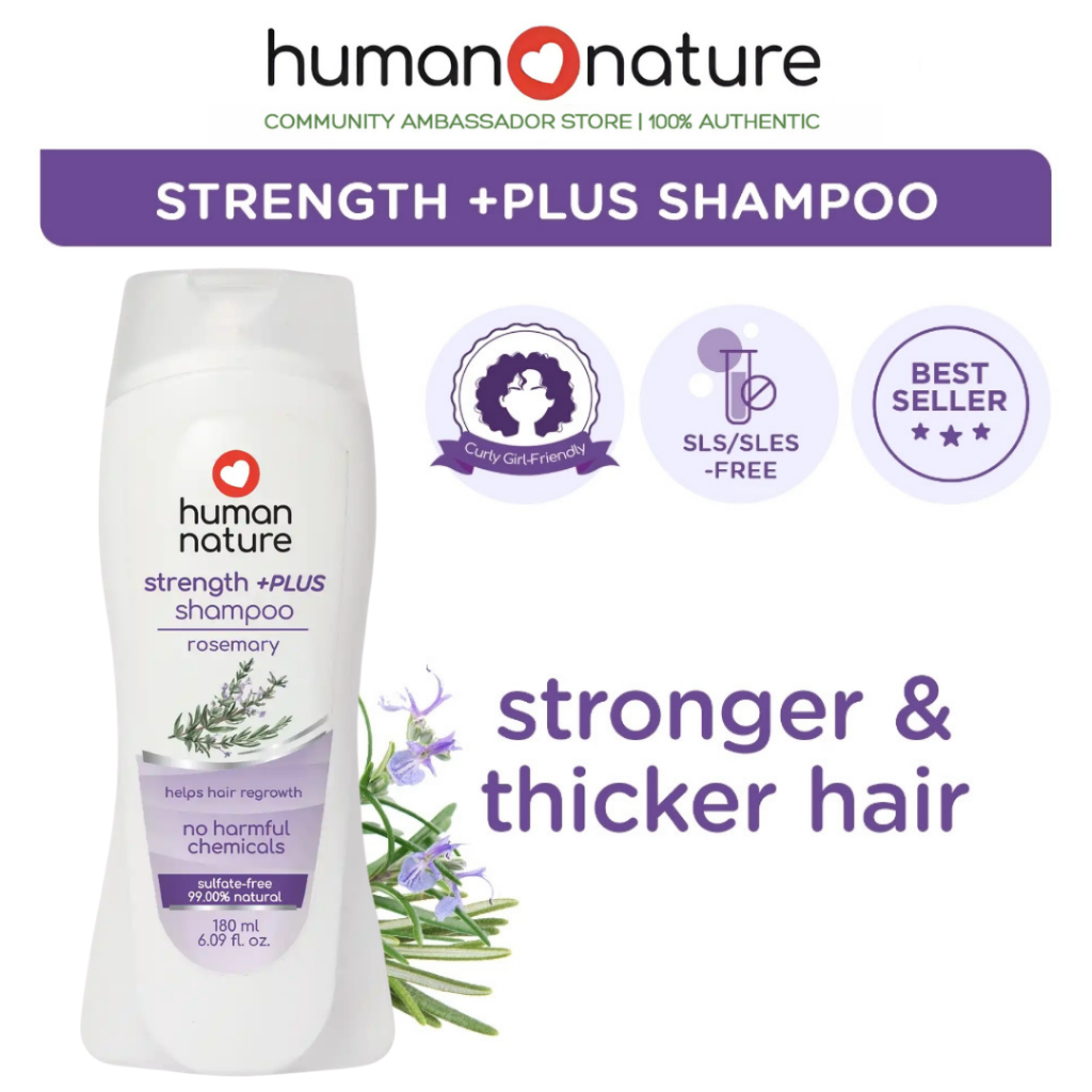 Human Nature Strength Strengthening +PLUS Rosemary Shampoo Help Hair ...