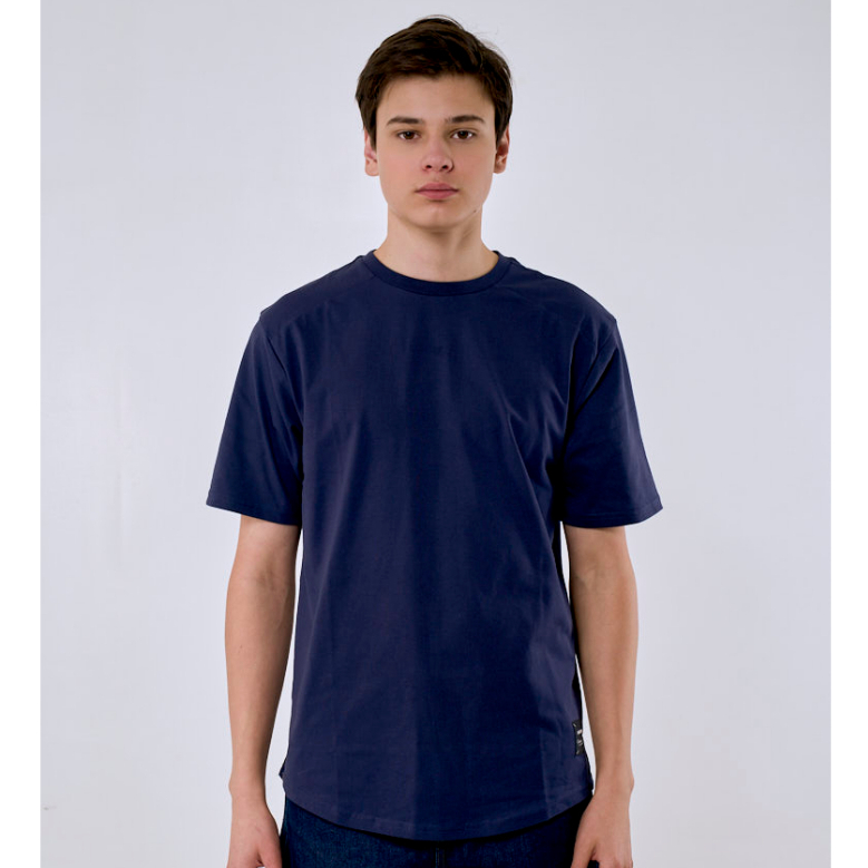 Mossimo Elio Navy Blue Classic Fit Tee | Shopee Philippines