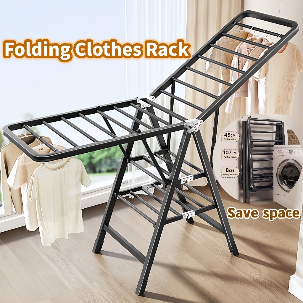 CUBBIX Foldable Clothes Drying Rack Sampayan Stainless Steel Heavy Duty ...
