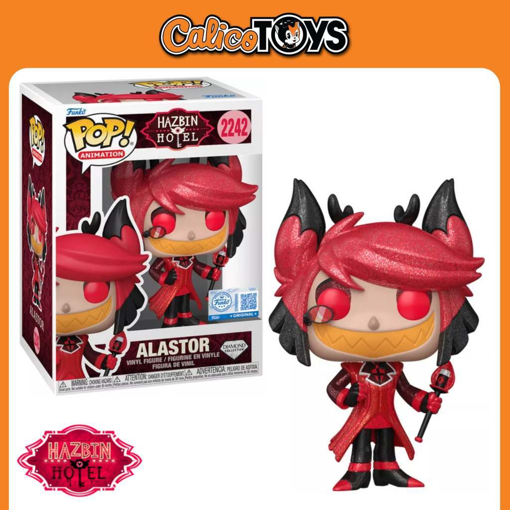 POP! Animation: Hazbin Hotel - Alastor Diamond Glitter #2242 (Hot Topic ...