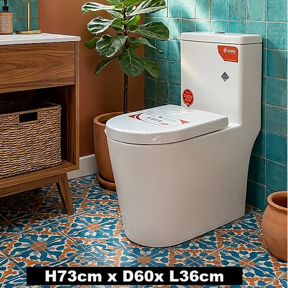 Soho Toilet 2803 - 1pc water closet / Modern Toilet / Dual flush /Soft ...
