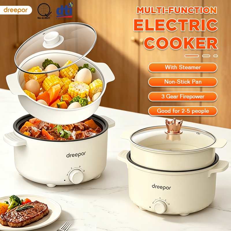 Dreepor Multi Electric Cooker Rice Cooker Hot pot Cooker Non Stick Pan ...