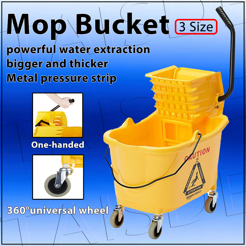 Mop Bucket 20L 24L 32L Squeezer Floor Mop Heavy Duty Thickened Cleaning ...