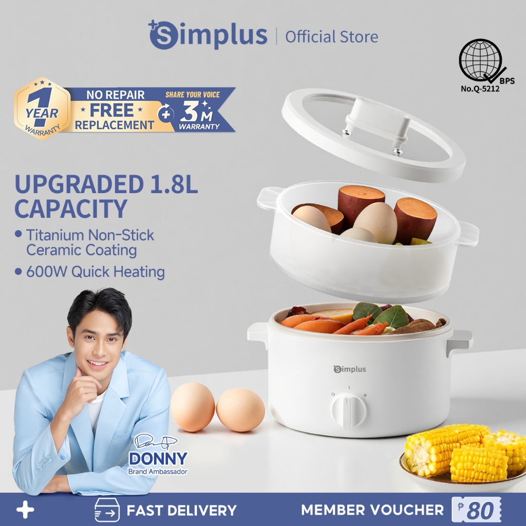Simplus【Livestream】Multi Cooker Electric Rice Cooker With Steamer Multi ...