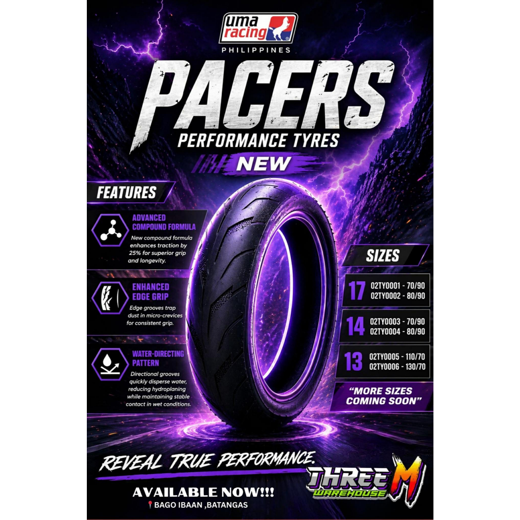 UMA RACING PACERS TIRE BY 17/14/13 | Shopee Philippines