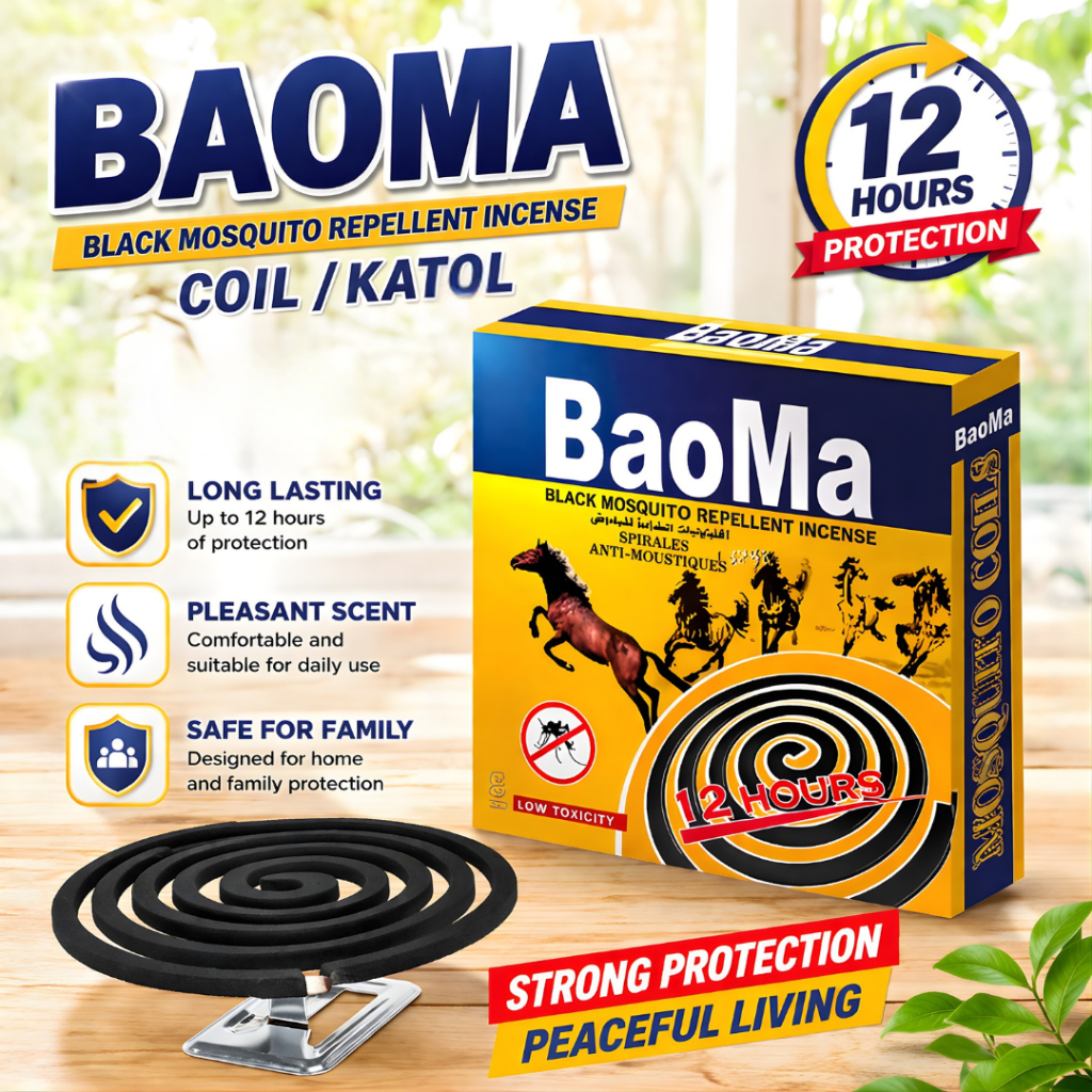 Homey BaoMa mosquito coil high quality black mosquito repellent incense ...