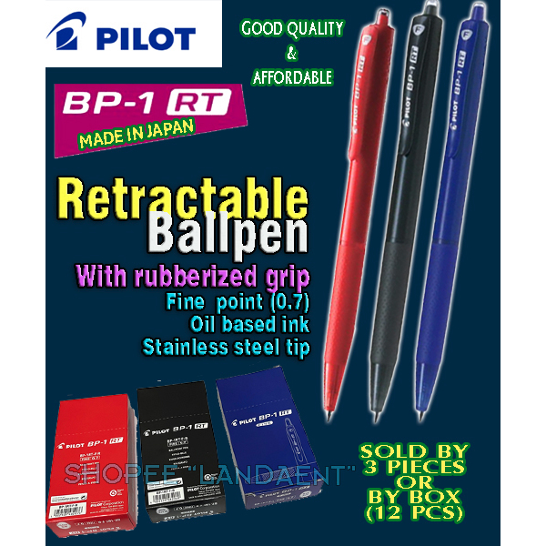 Pilot Retractable Ballpen (BP1-RT) | Shopee Philippines