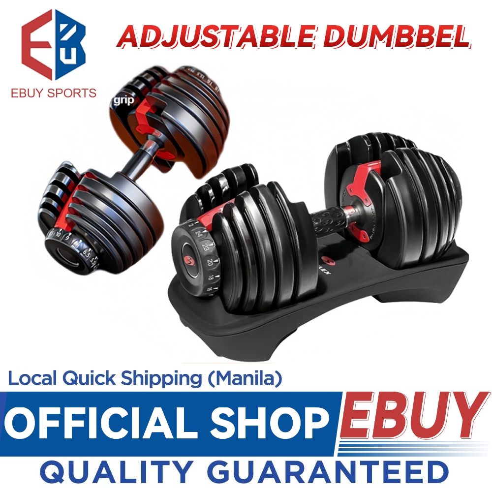 Adjustable Dumbbell Set 5.5-40KG - 35mm Bar Multi-Weight for Home Gym ...