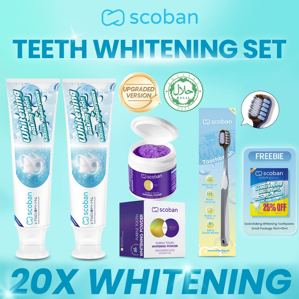[20×Whitening] Scoban Teeth Whitening Vitamin C Powder + japan ...