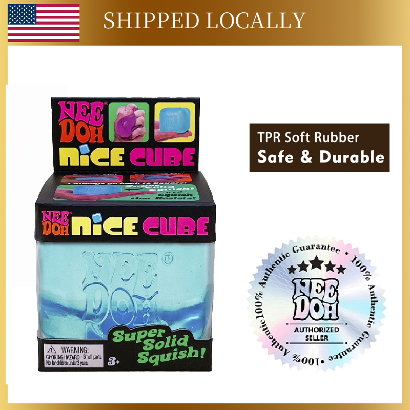 Original Schylling NeeDoh Nice Cube Squish Toy Stress Reliever Slow ...