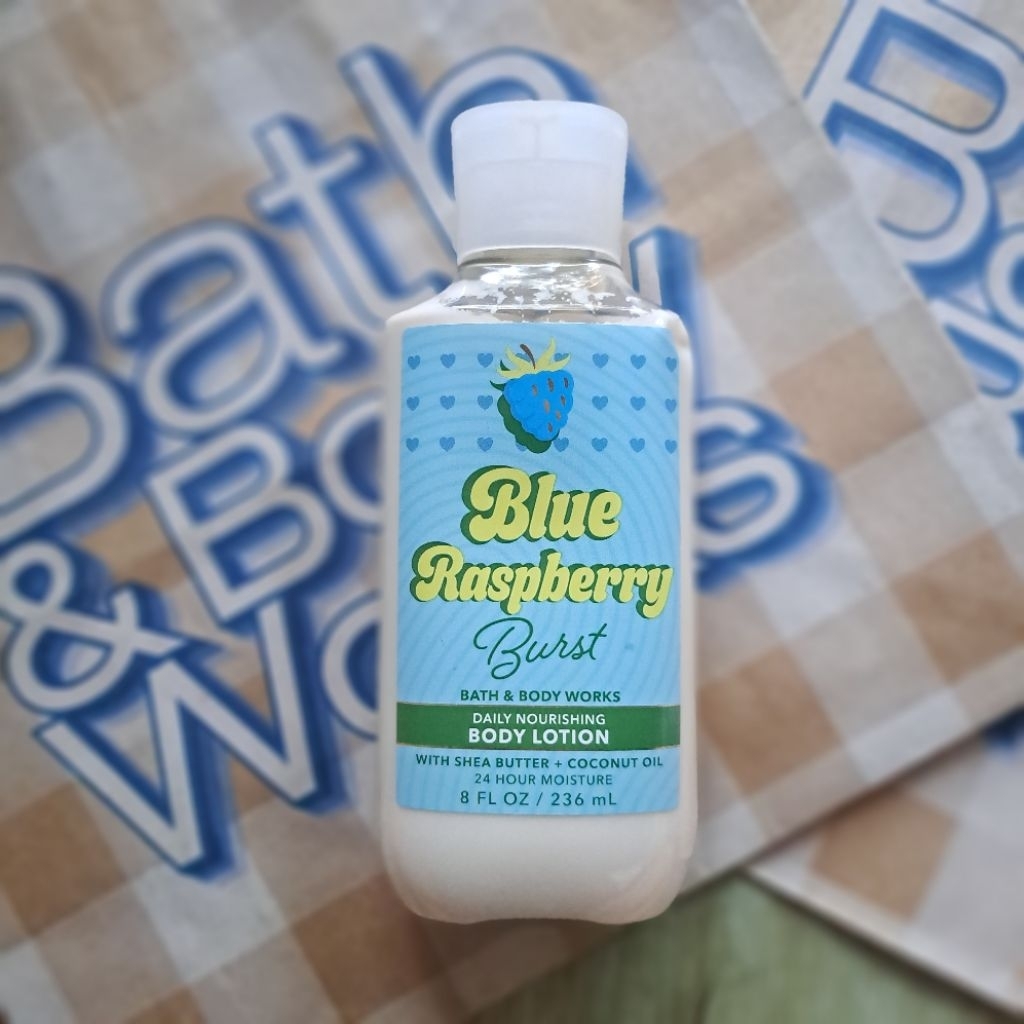 Original Bath & Body Works USA Blue Raspberry Burst Body Lotion ...