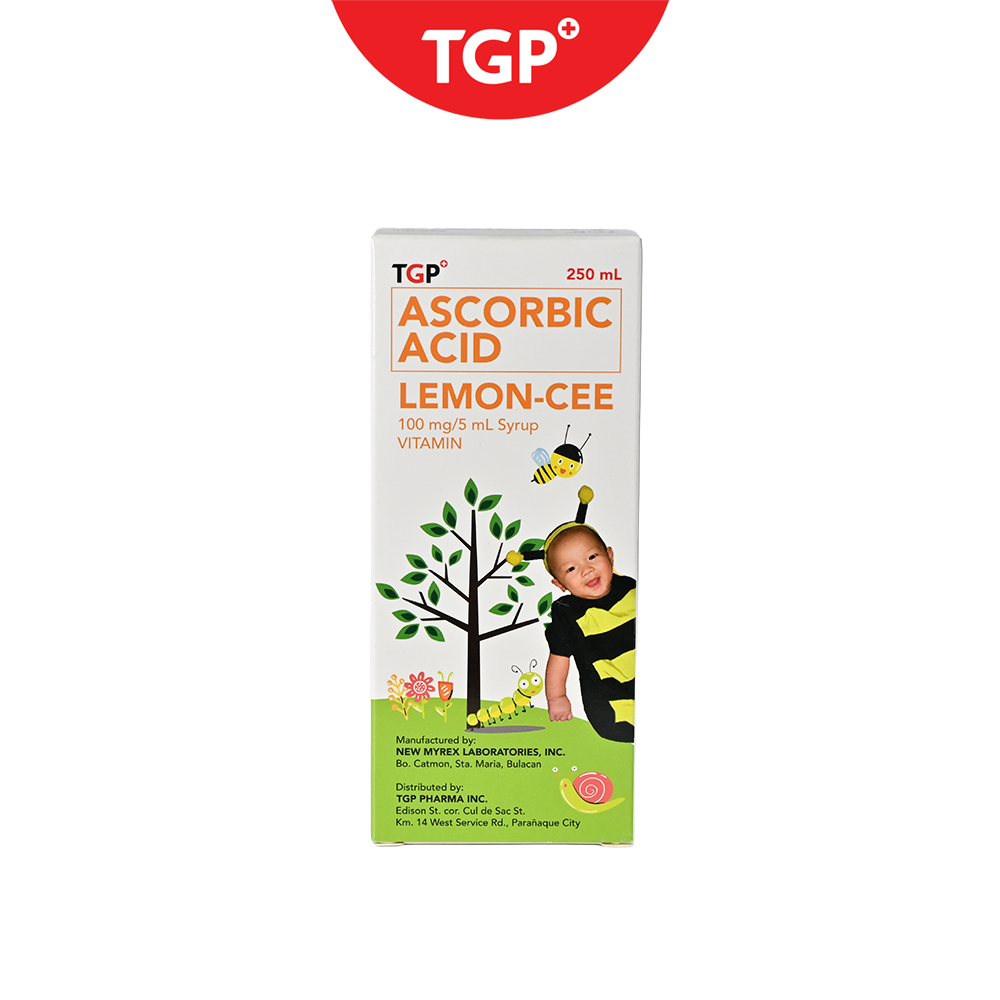 LEMONCEE Ascorbic Acid Syrup 100 mg - 250 ml | Shopee Philippines