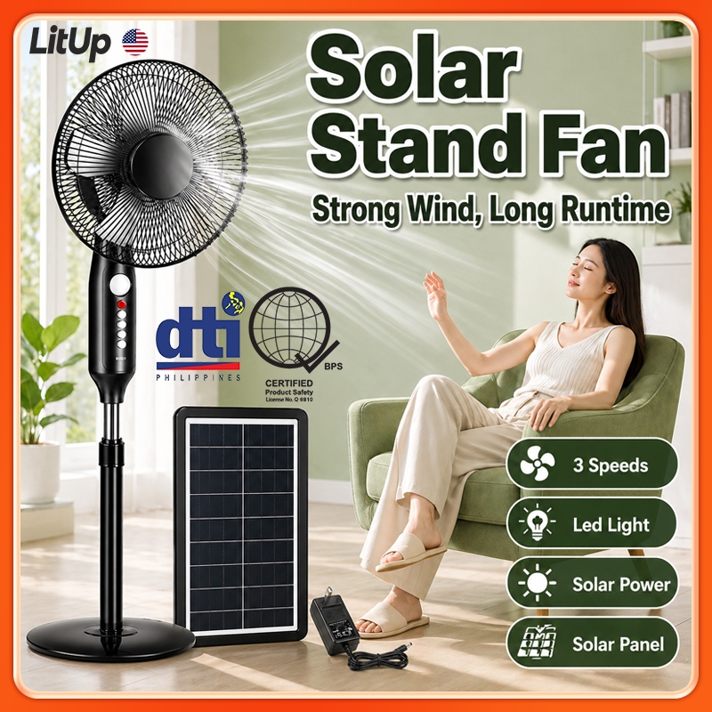 Shop solar electric fan heavy duty for Sale on Shopee Philippines