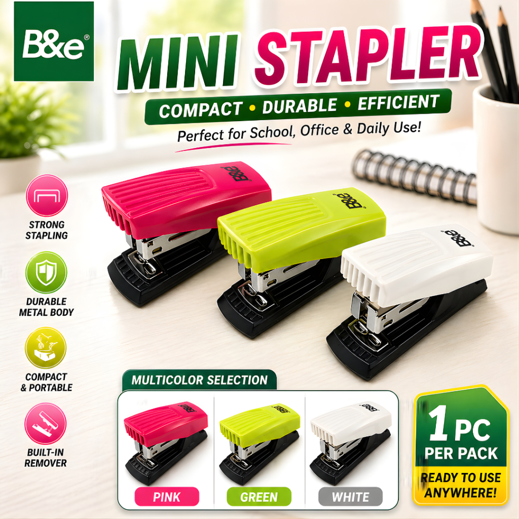 Daily Receipt Tacking Mini Stapler with Remover Compact Metal Design ...