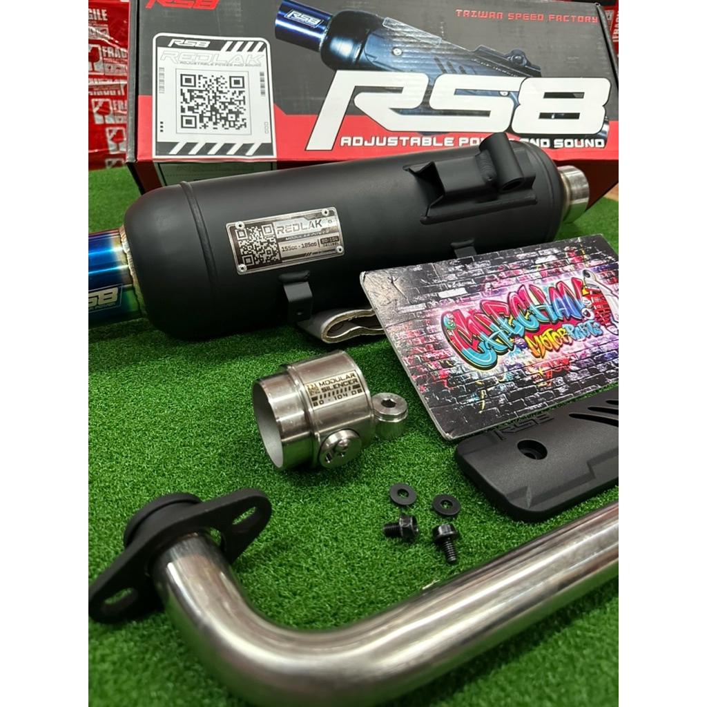 REDLAK POWERPIPE AEROX V3/AEROX V2/NMAX V2 PLUG AND PLAY WITH ELBOW ...