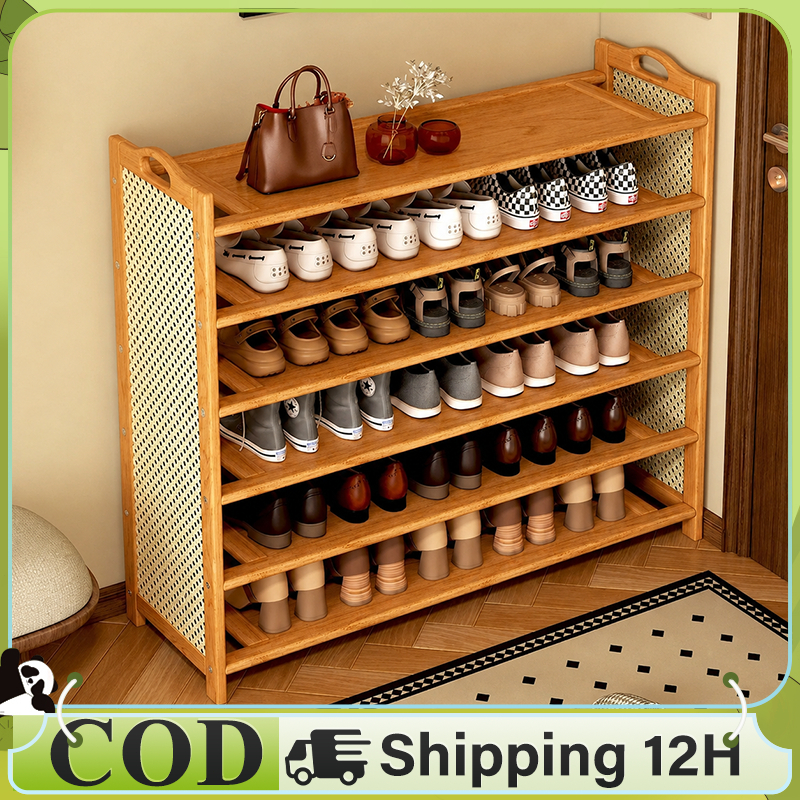 Bamboo Shoe Rack Shoe Rack Organizer Bamboo Wood 50/70/90/100cm 40 ...