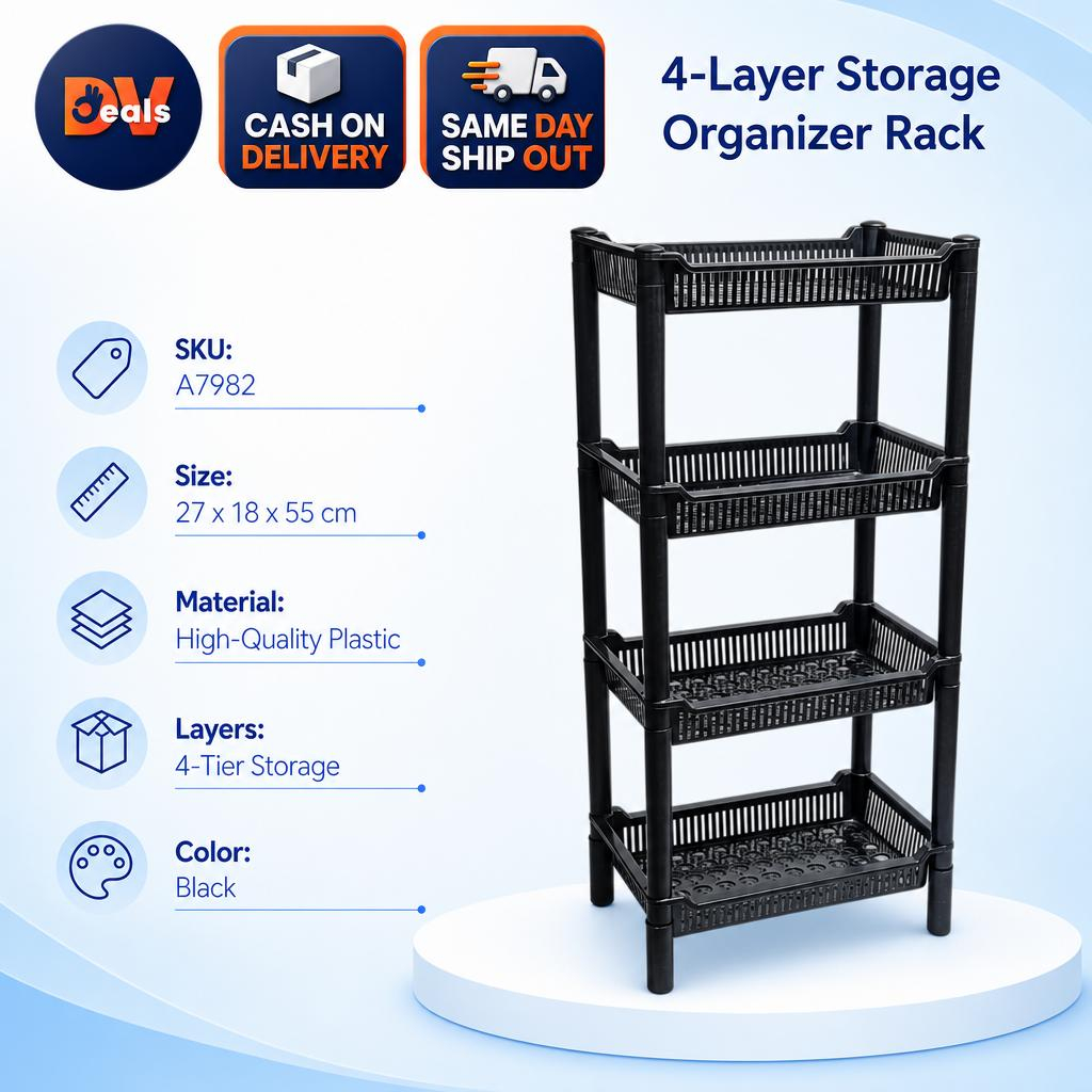 Shop 4 layer organizer rack for Sale on Shopee Philippines
