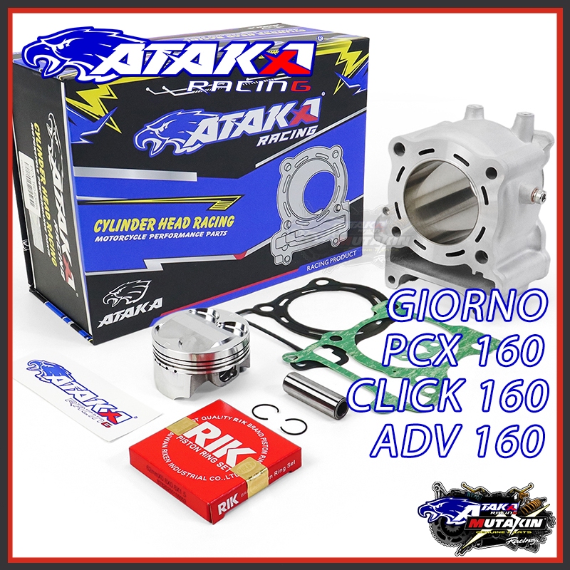 ATAKA Ceramics Cylinder Block Set PCX 160/CLICK 160 /ADV 160 /Giorno 62 ...