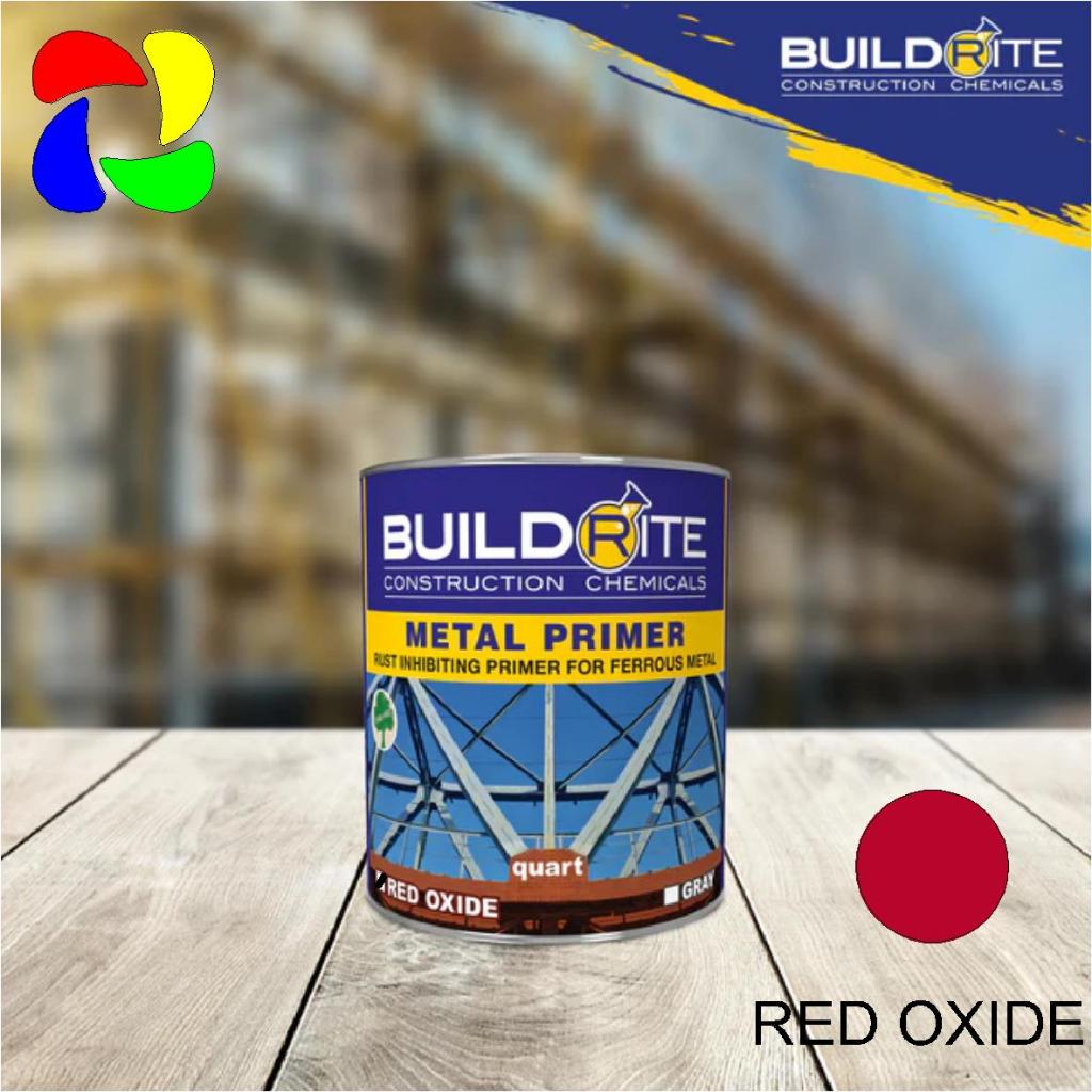 Buildrite Metal Prime Red Oxide(Quart) Rust Inhibiting Primer for ...