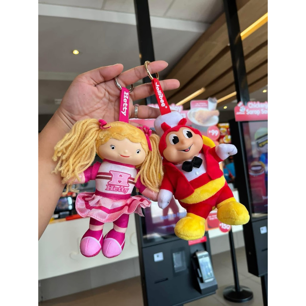 新品 Jollibee Hetty 2種セットBag Charm キーホルダー OFFICIAL Jollibee Hetty Bag Charm SEALED [ Jollibee Plush Doll