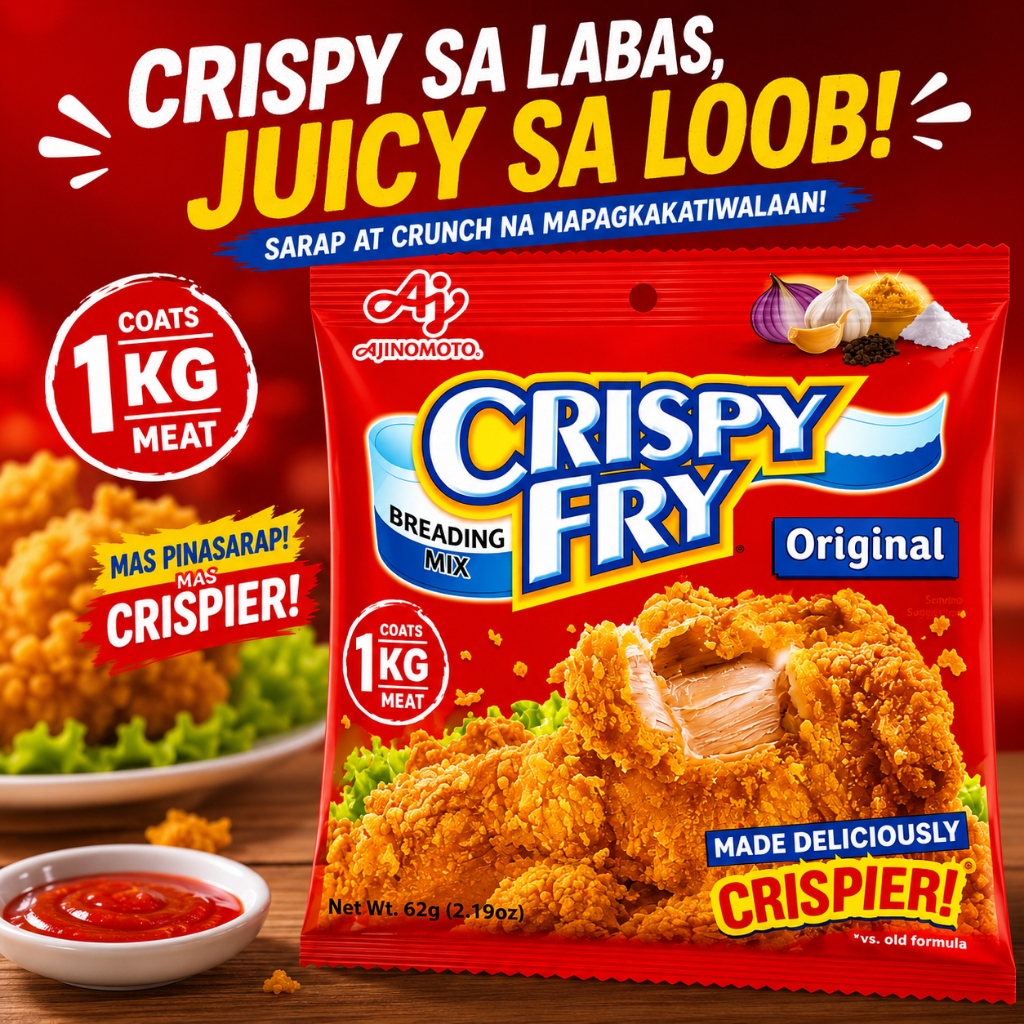 Crispy Fry Ajinomoto 1kg Original Crispy Fry Breading 62g 14packs ...