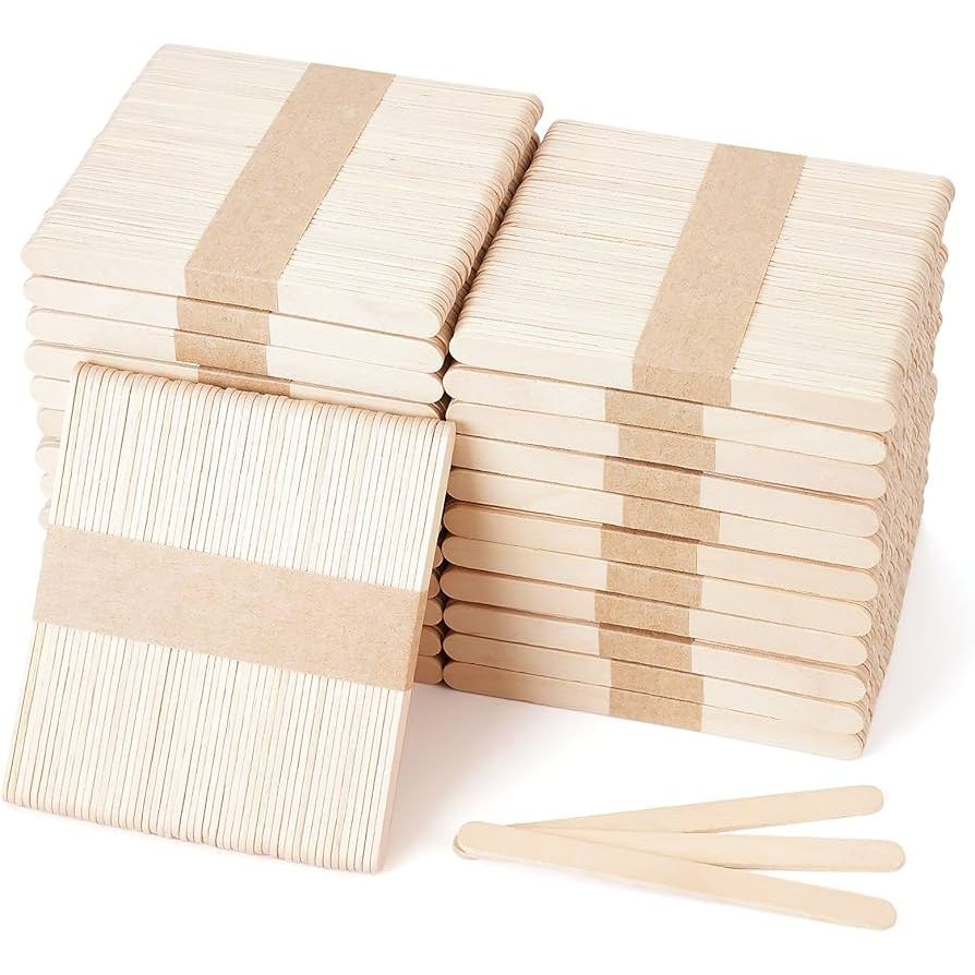 500pcs Wooden Popsicle Stick Disposable DIY Project Sticks | Shopee ...