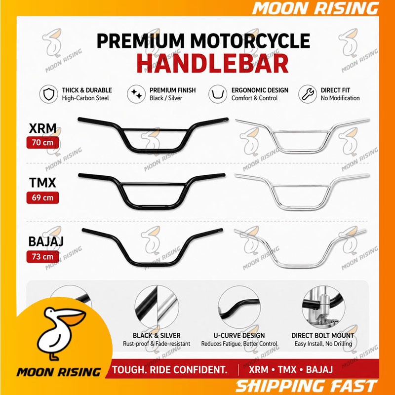 TMX XRM BAJAJ UNIVERSAL HANDLE BAR WITH HOLDER (XRM,TMX,BAJAJ) | Shopee ...