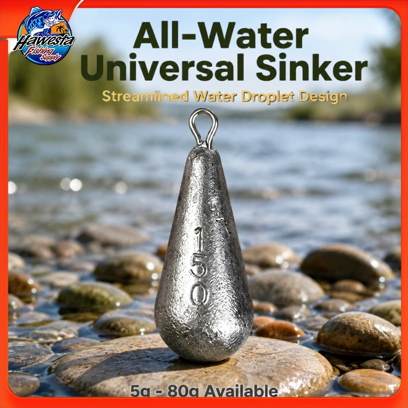 5G-80G Lead Sinker Copper Ring Sea Fishing Lead Sinker Tackle Sinker ...