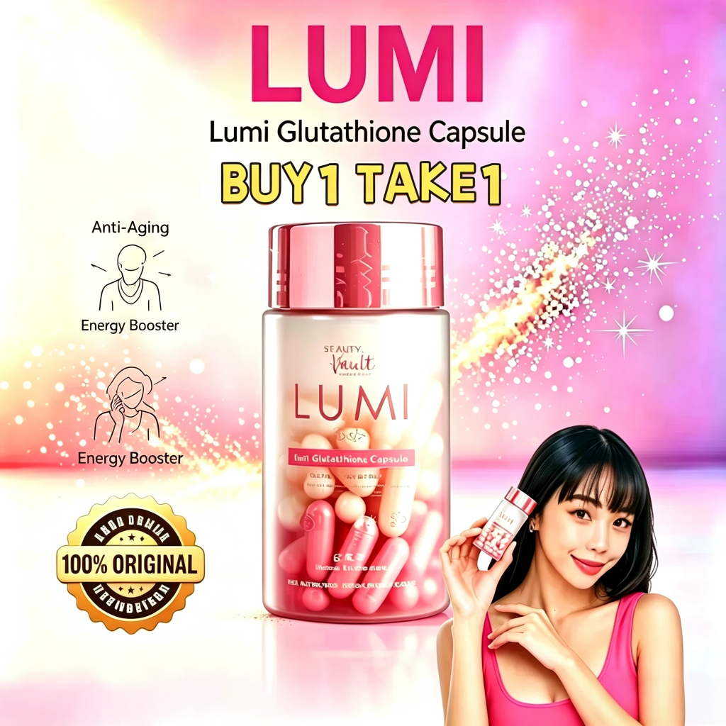 LUMI Day Glutathione Collagen Capsules — Beauty Vault for Whitening and Skin Enhancement Vitamin C