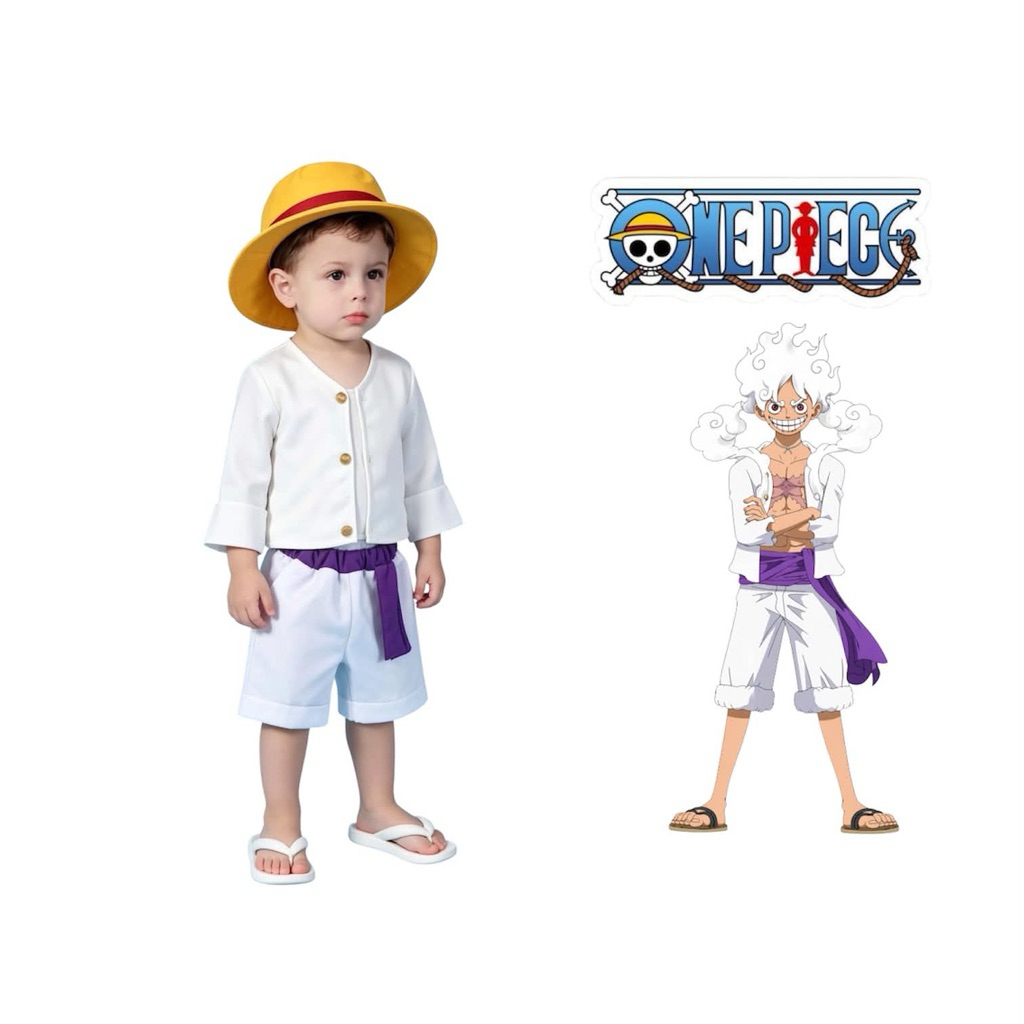 KENS One Peace MONKEY D LUFFY GEAR5 costume for baby boy | Shopee ...