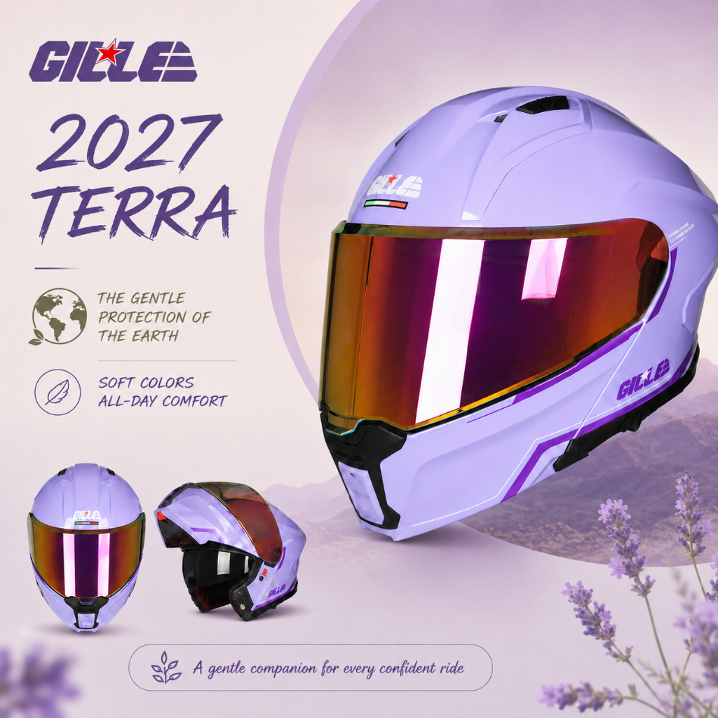 【NEW STYLE】GILLE TERRA Modular Dual Visor Helmet Full Face for ...