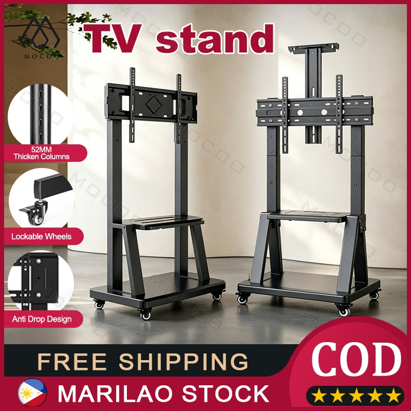 Shop tv stand with wheels for Sale on Shopee Philippines