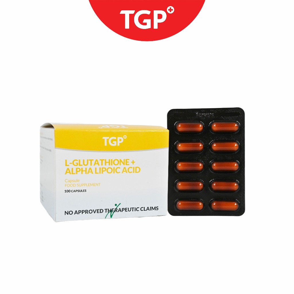 tgp glutathione TGP L‑Glutathione + Alpha‑Lipoic Acid Capsule 100mg/25mg-10s