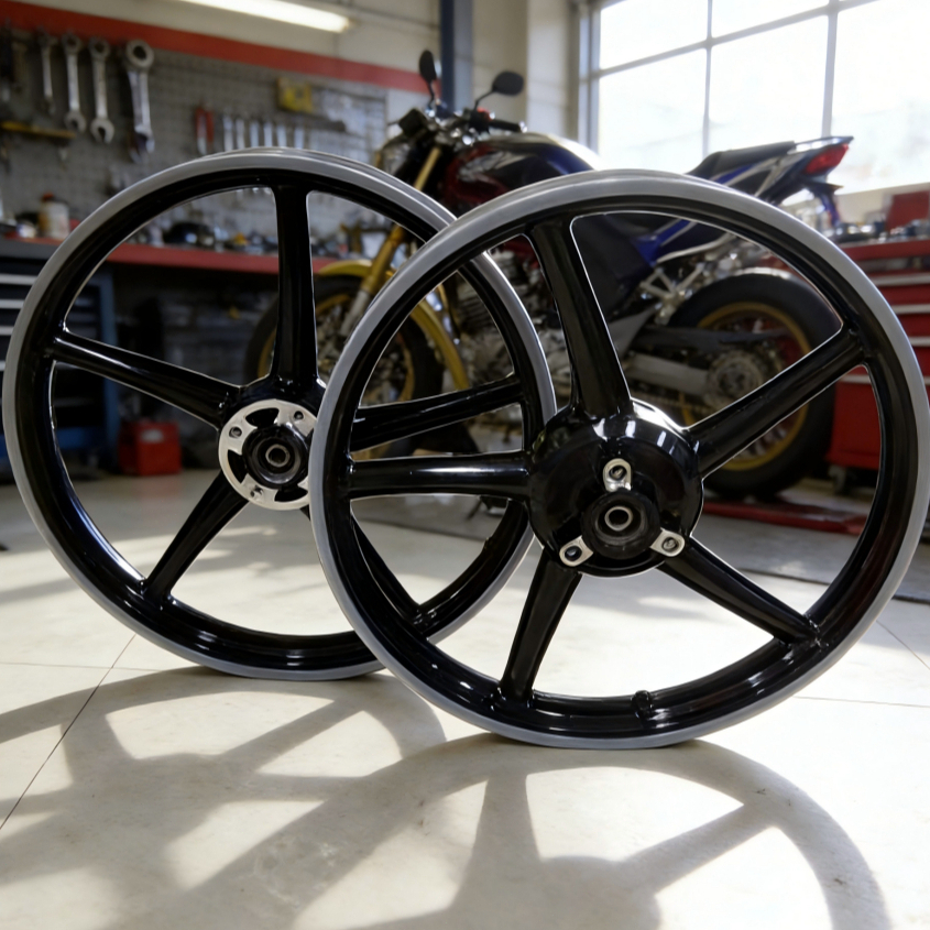 Alloy Mags Set 5 Spokes For Raider150 Carb/FI R150 Front Disc 4 holes ...