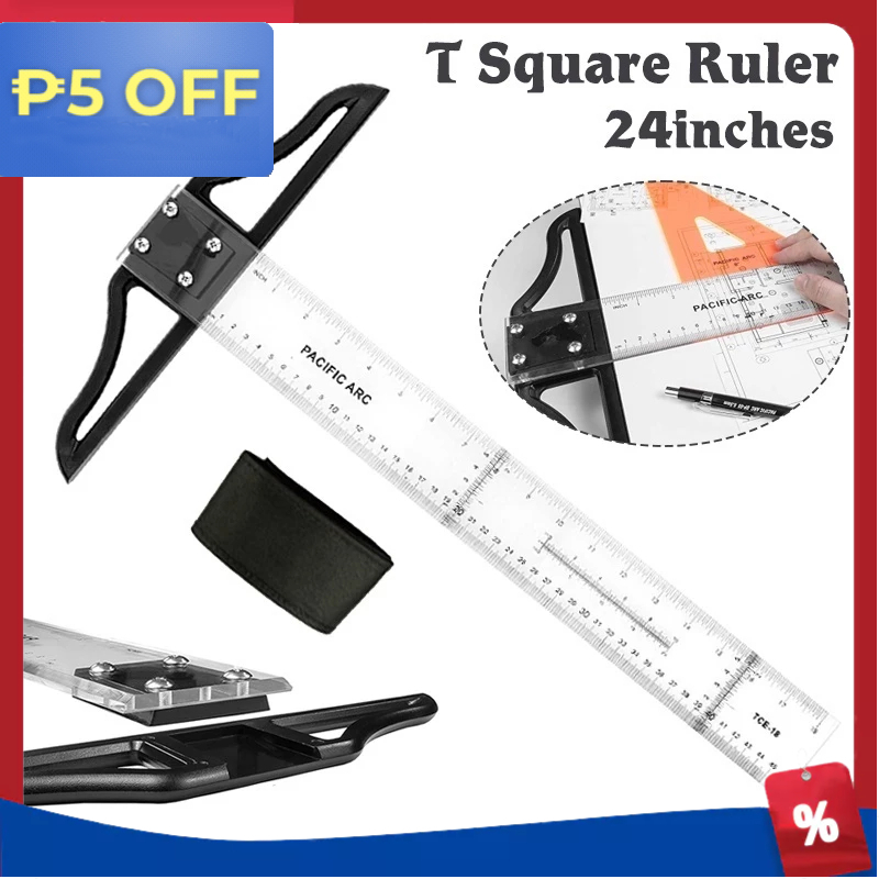 80 70 60 45cm T Square Ruler Acrylic Transparent Ruler for Art Drafting ...