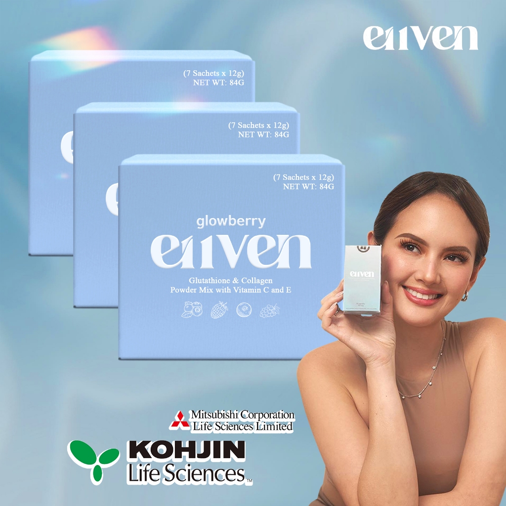 ellen adarna glutathione E11ven Glowberry Powder Drink by 12g/sachet Color:Black Glutathione reduced ethyl ester daily glutathione routine