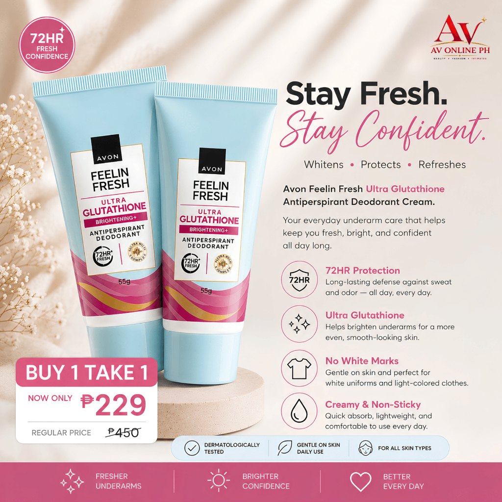 avon feelin fresh glutathione Quelch Ultra Anti Perspirant Deodorant Cream 55 G How to Make Glutathione Size:12 Pcs seal-gmp-certified