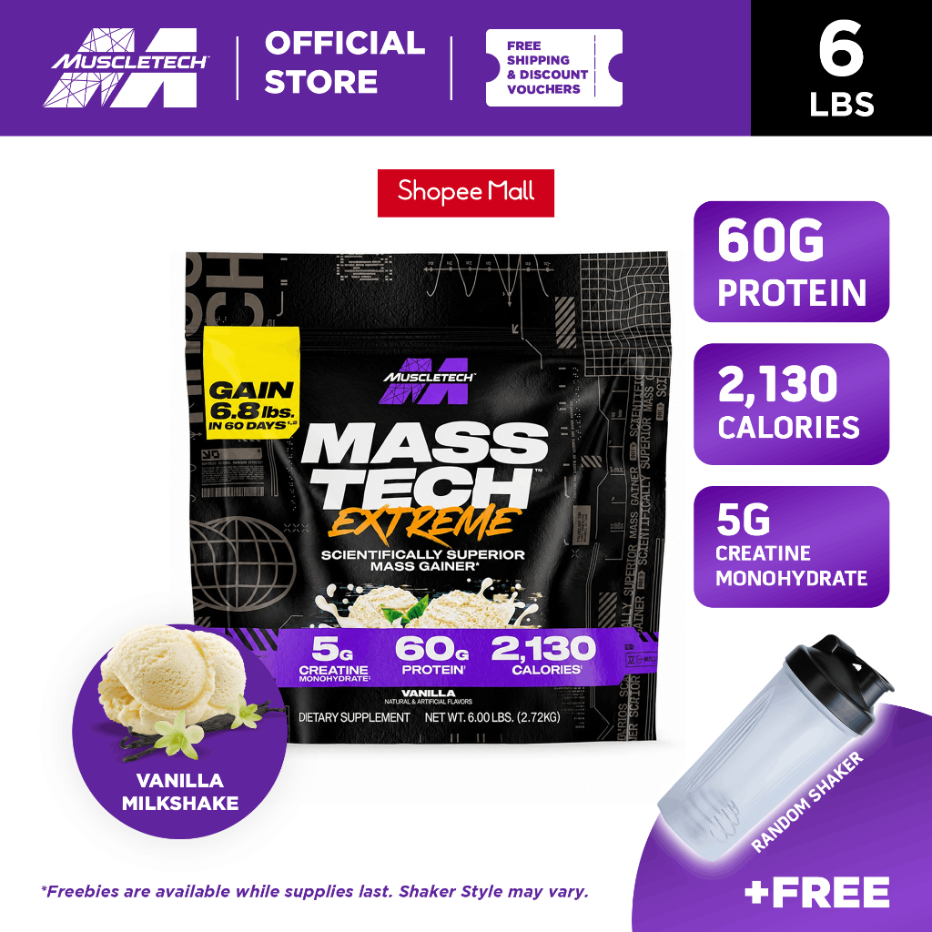 MUSCLETECH Masstech Extreme 2000 6lbs + FREE SHAKER | Shopee Philippines