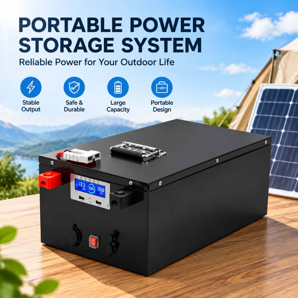 LiFePO4 Lithium Battery 12V 24V 48V 200Ah Large Capacity Portable Power ...