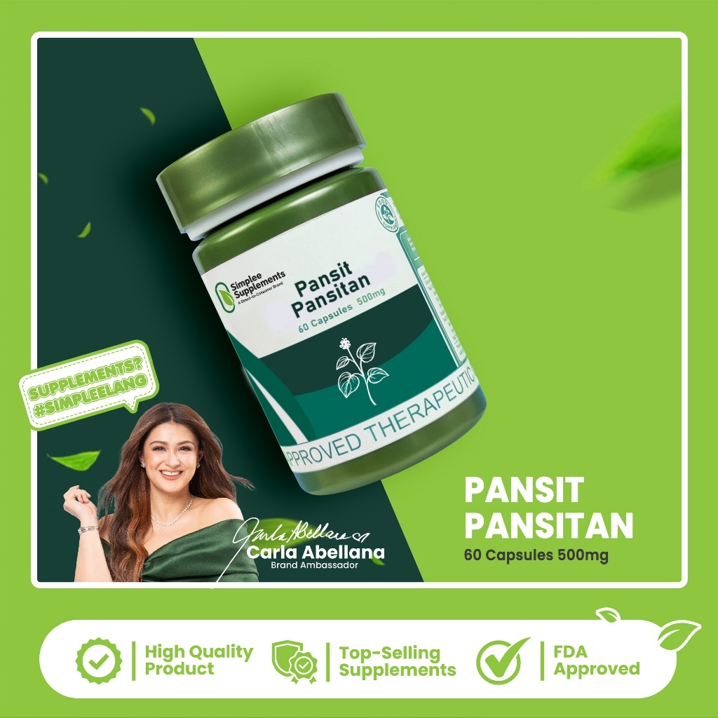 Simplee Pansit-Pansitan – 500mg | 60 Capsules – Supports Joints ...