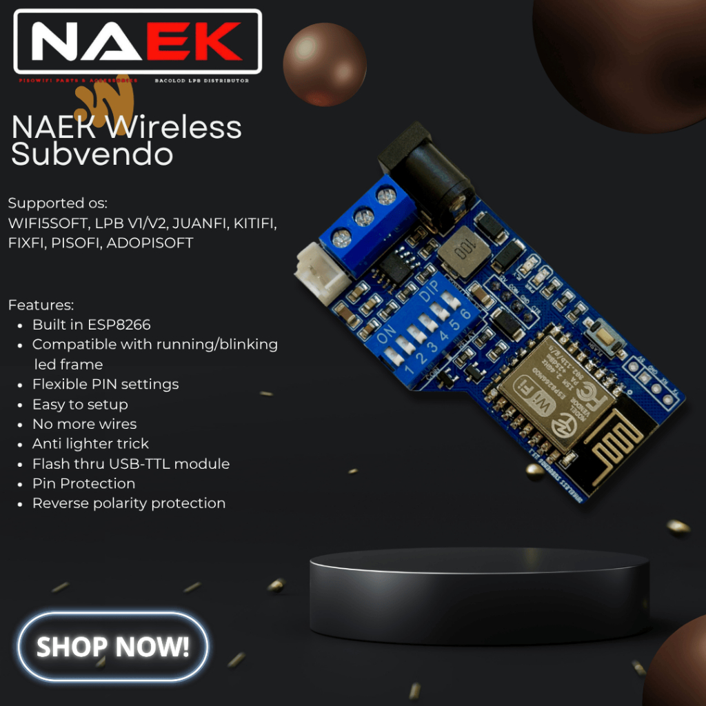 NAEK Wireless Subvendo / Universal sub for Wifi5-soft, LPB, Juanfi ...