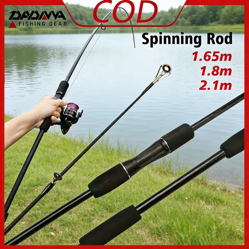 DADAWA Lure Rod Set 1.8 M 2.1 M Spinning Casting Fishing Rod Throwing ...