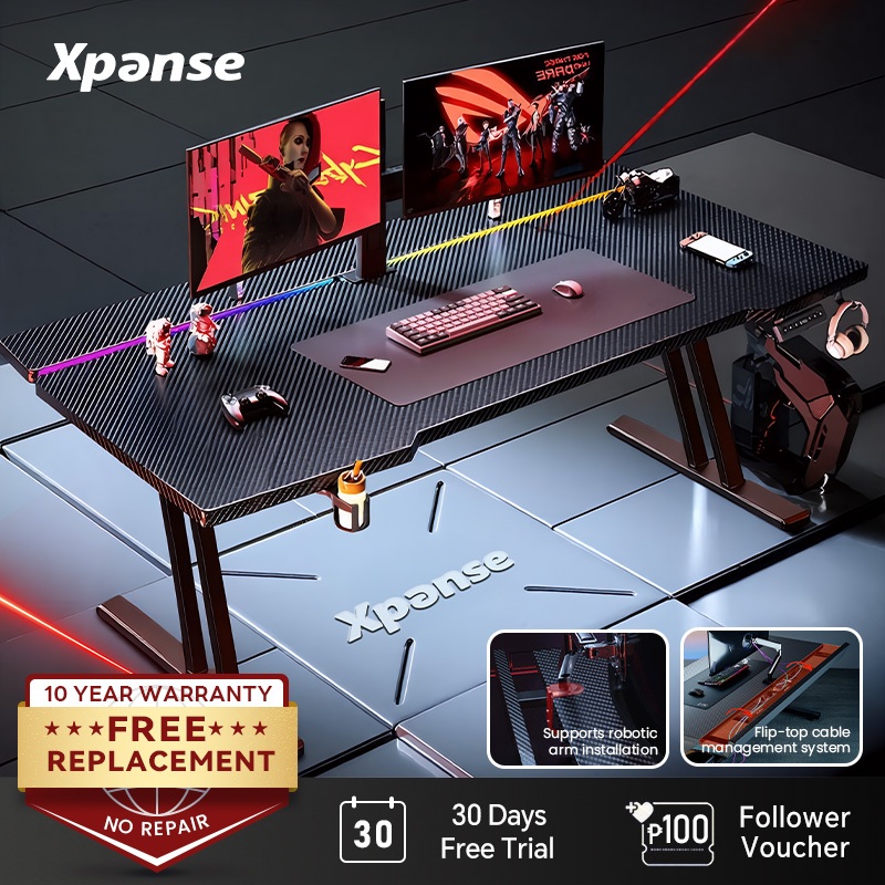 Xpanse Carbon Fiber Gaming Table Esports Adjustable Table Computer ...