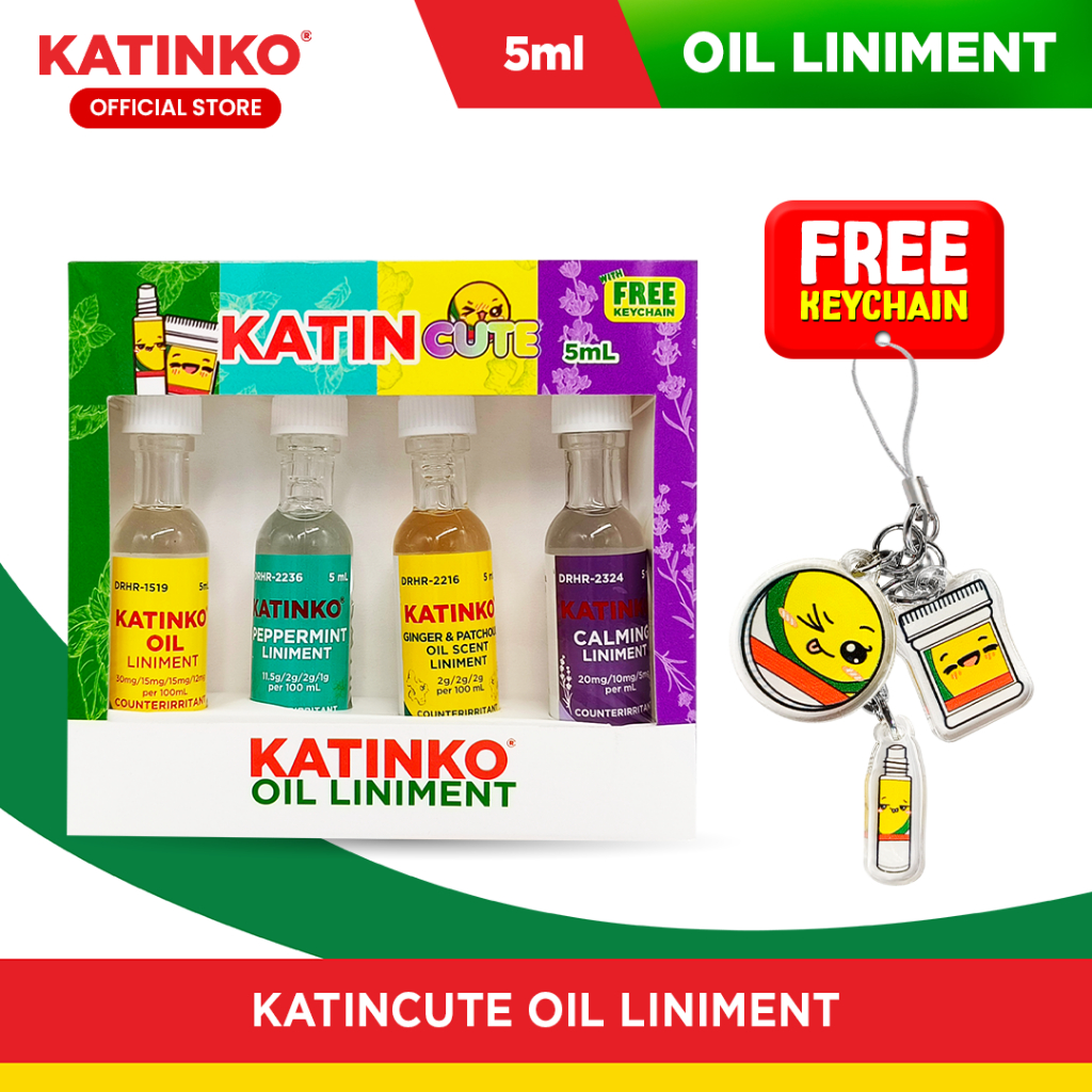 KATINKO KatinCute Oil Liniment 5ml - Original, Lavender, Peppermint and ...