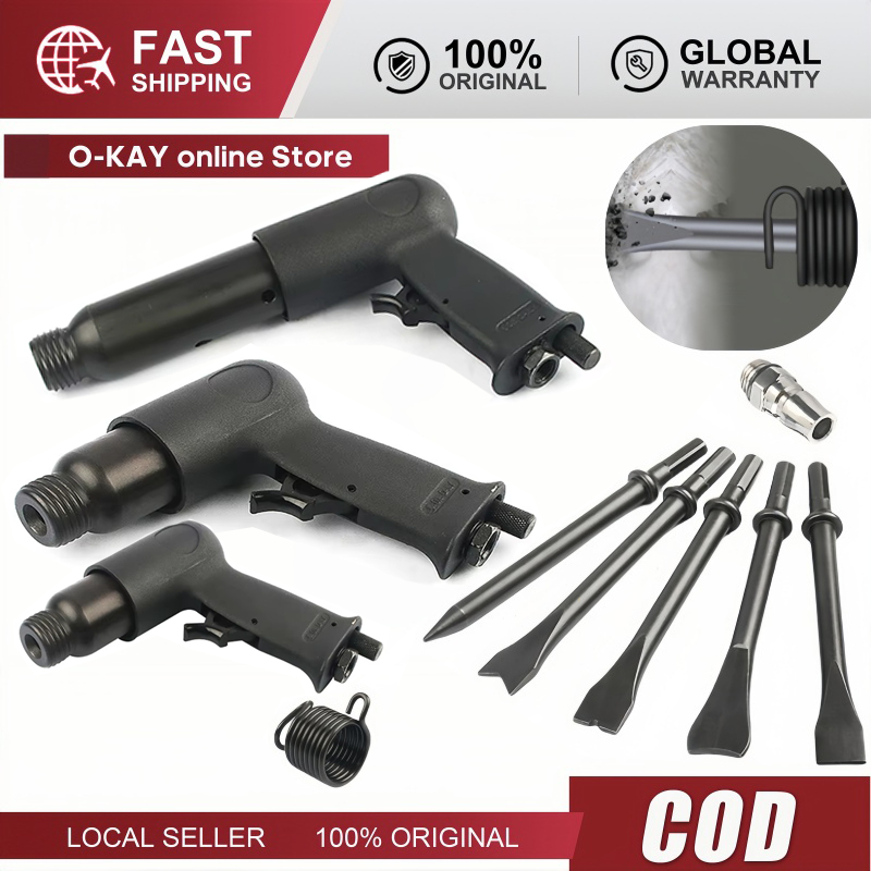 Heavy Duty Pneumatic Air Chisel Kit For Air Compressor Rust Removal ...