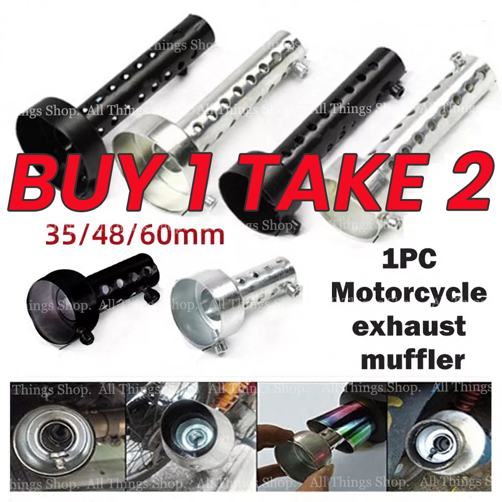 35mm/48mm/60mm Silencer DB Killer Motorcycle Metal Exhaust Muffler Tip ...