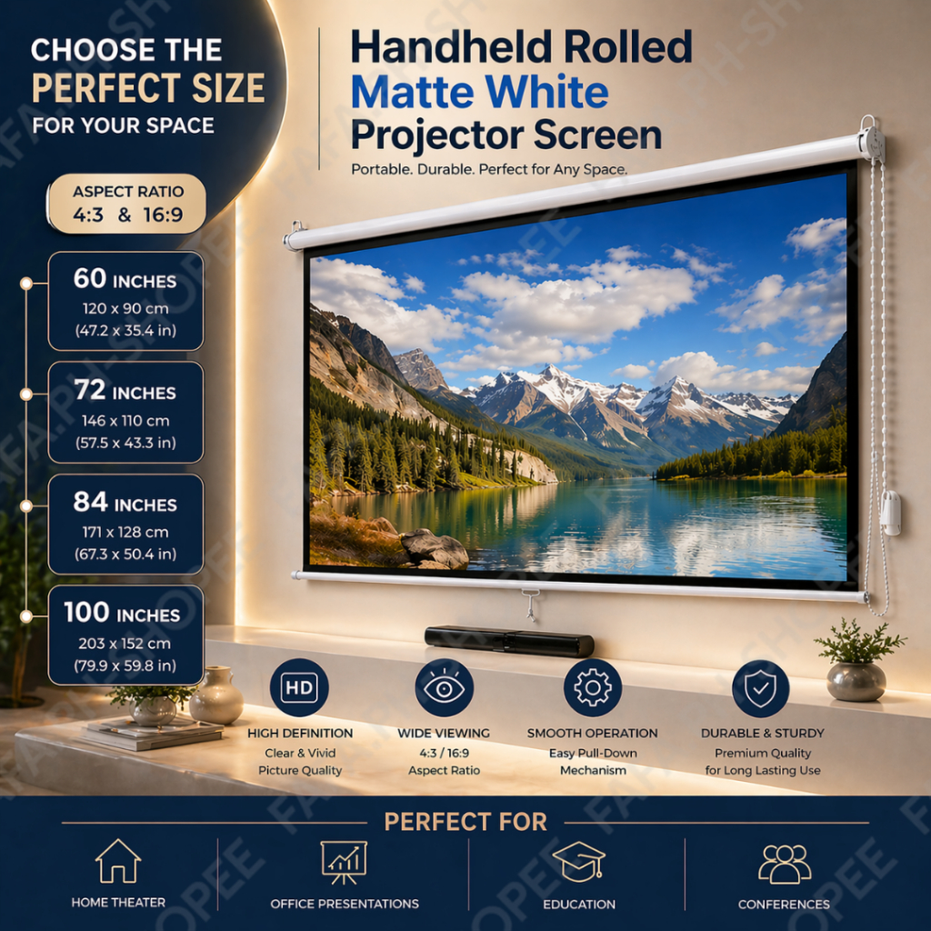 Shop projector screen white for Sale on Shopee Philippines