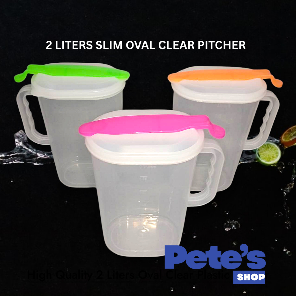 HIGH QUALITY 2 LITERS OVAL PLASTIC WATER PITCHER/CLEAR OVAL PITSEL ...