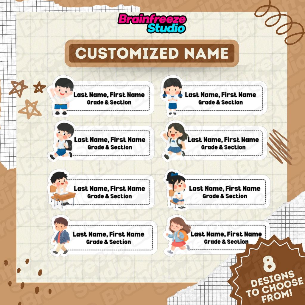 Shop name sticker label for Sale on Shopee Philippines