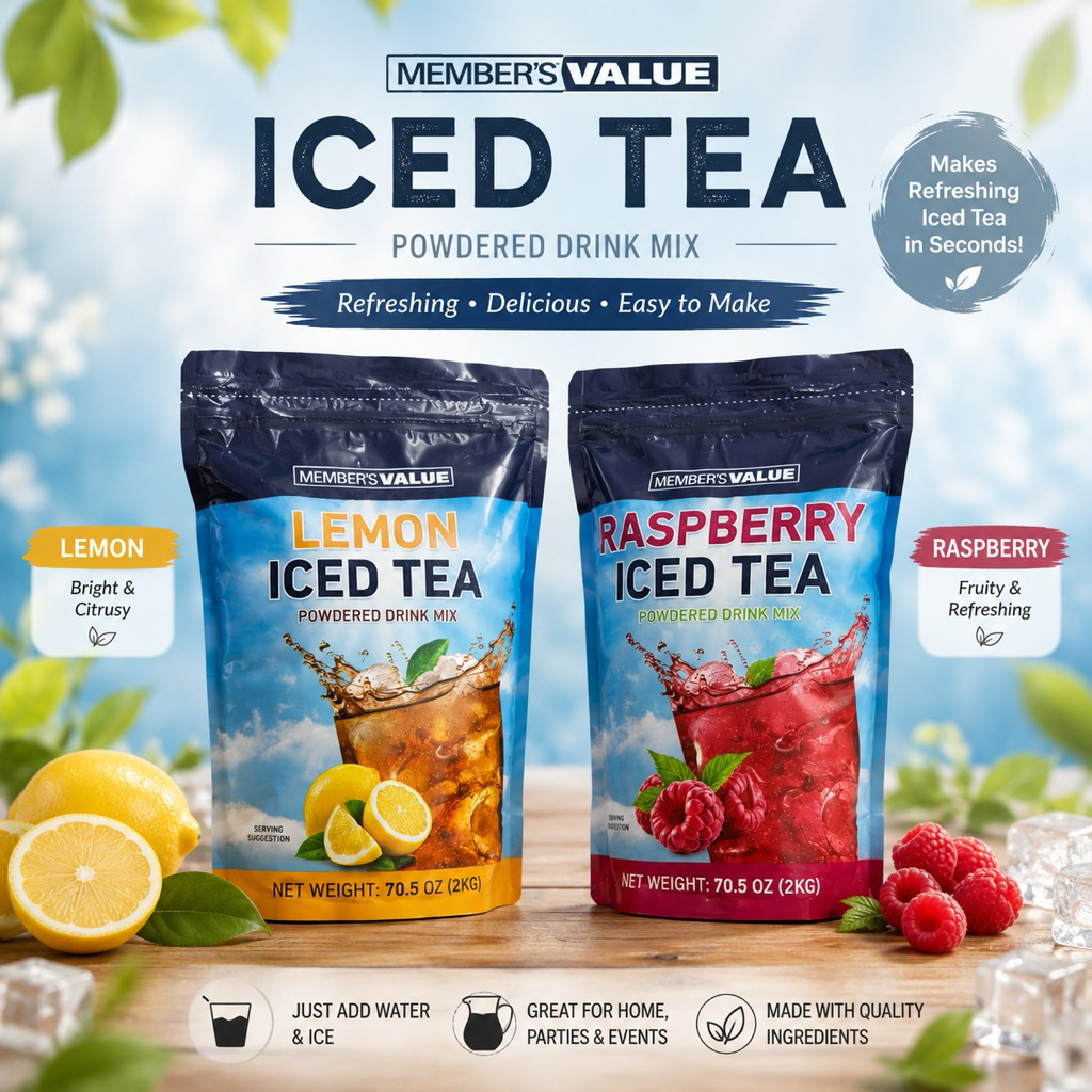 S&R Members Value Raspberry / Lemon Iced Tea 2kg | Shopee Philippines
